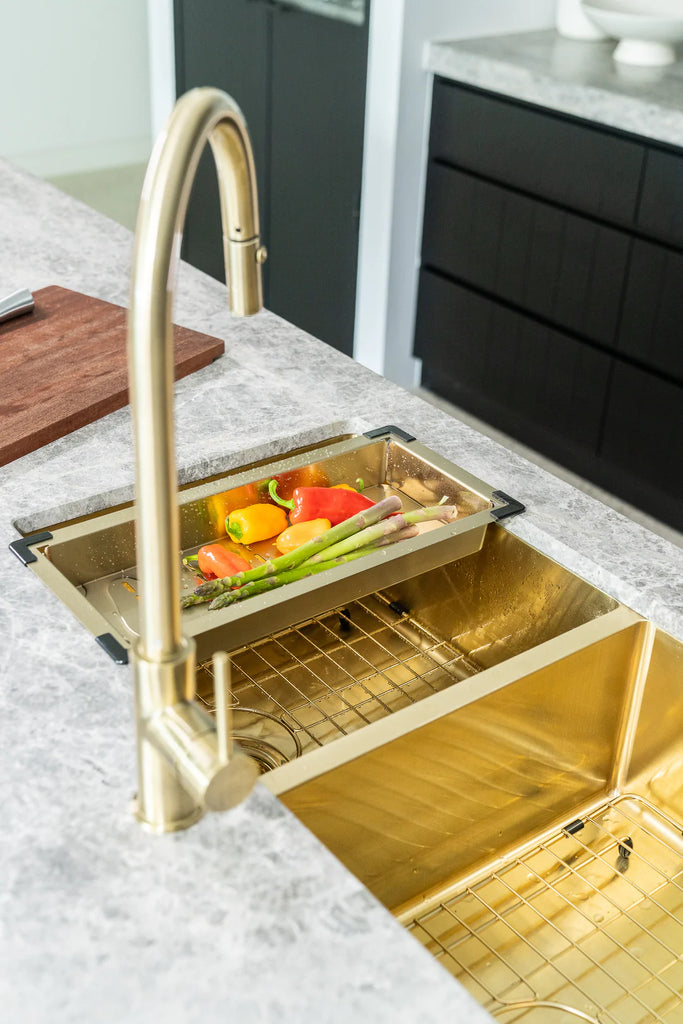 Meir Lavello Protection Grid For MKSP S840440D - Brushed Bronze Gold