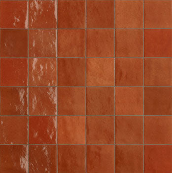 Milan Corallo Semi Gloss Small Square Tile