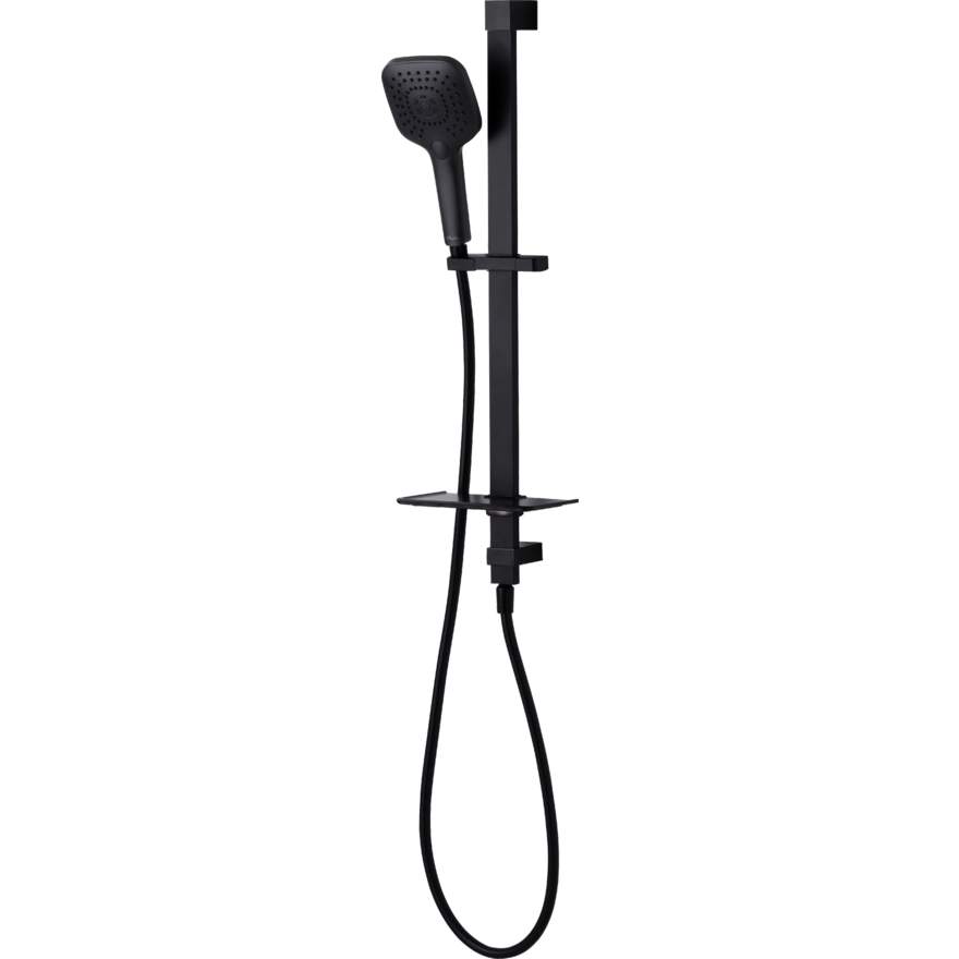 Oliveri Monaco Matte Black Hand Shower With Rail