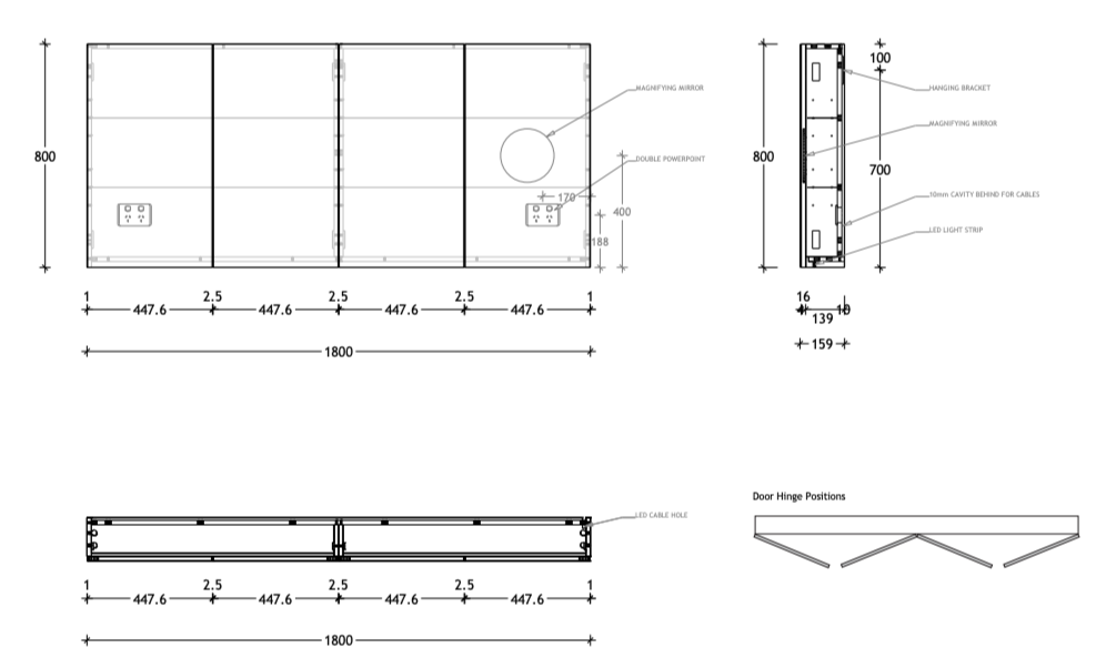 ADP Moonlight Shaving Cabinet LED - Wellsons