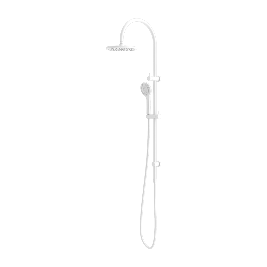 Nero Mecca Twin Shower with Air Shower - Matte White