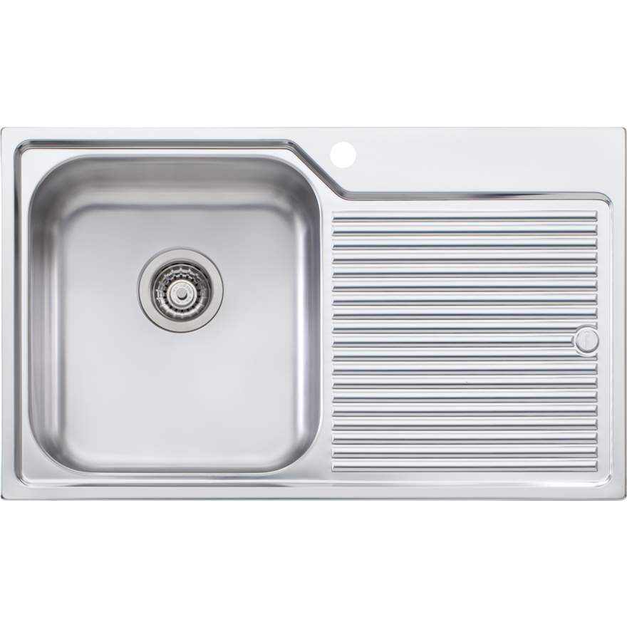 Oliveri Nu-Petite Single Bowl Topmount Sink with Drainer