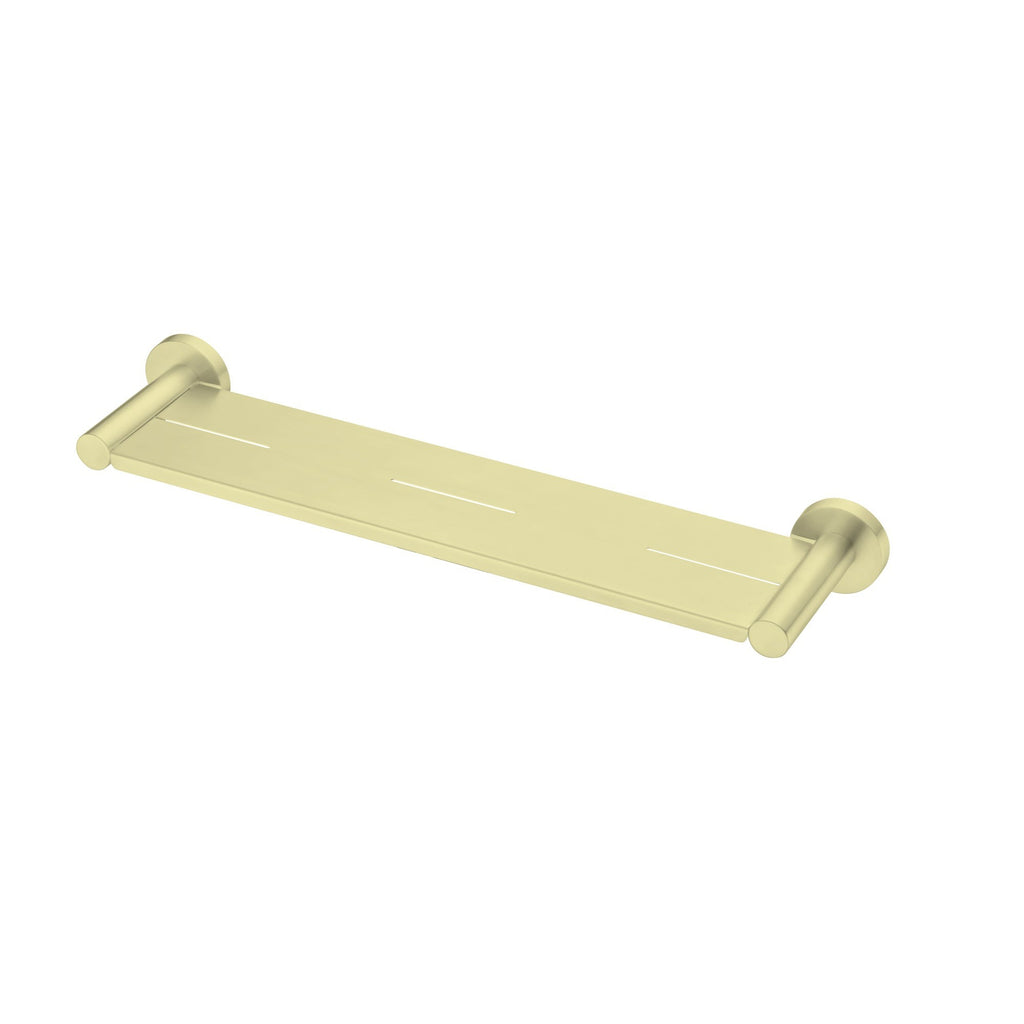 Nero Mecca Metal Shower Shelf - Brushed Gold