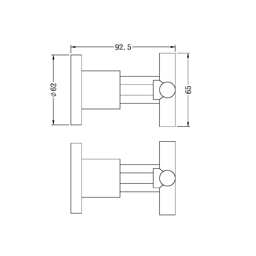 Nero X Plus Wall Top Assembly - Matte Black