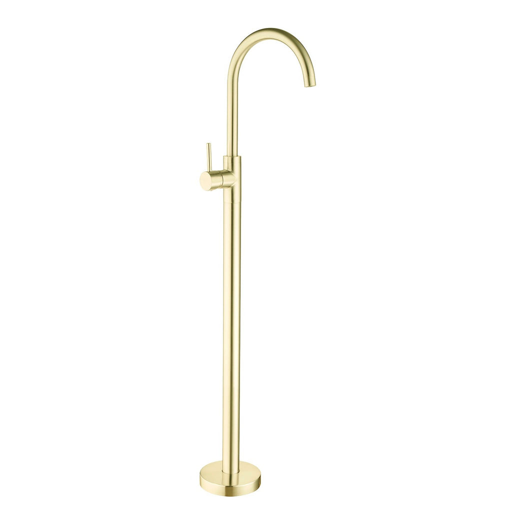 Nero Dolce Freestanding Bath Mixer - Brushed Gold