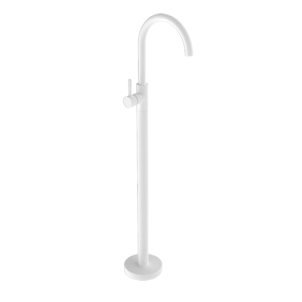 Nero Dolce Freestanding Bath Mixer - Matte White
