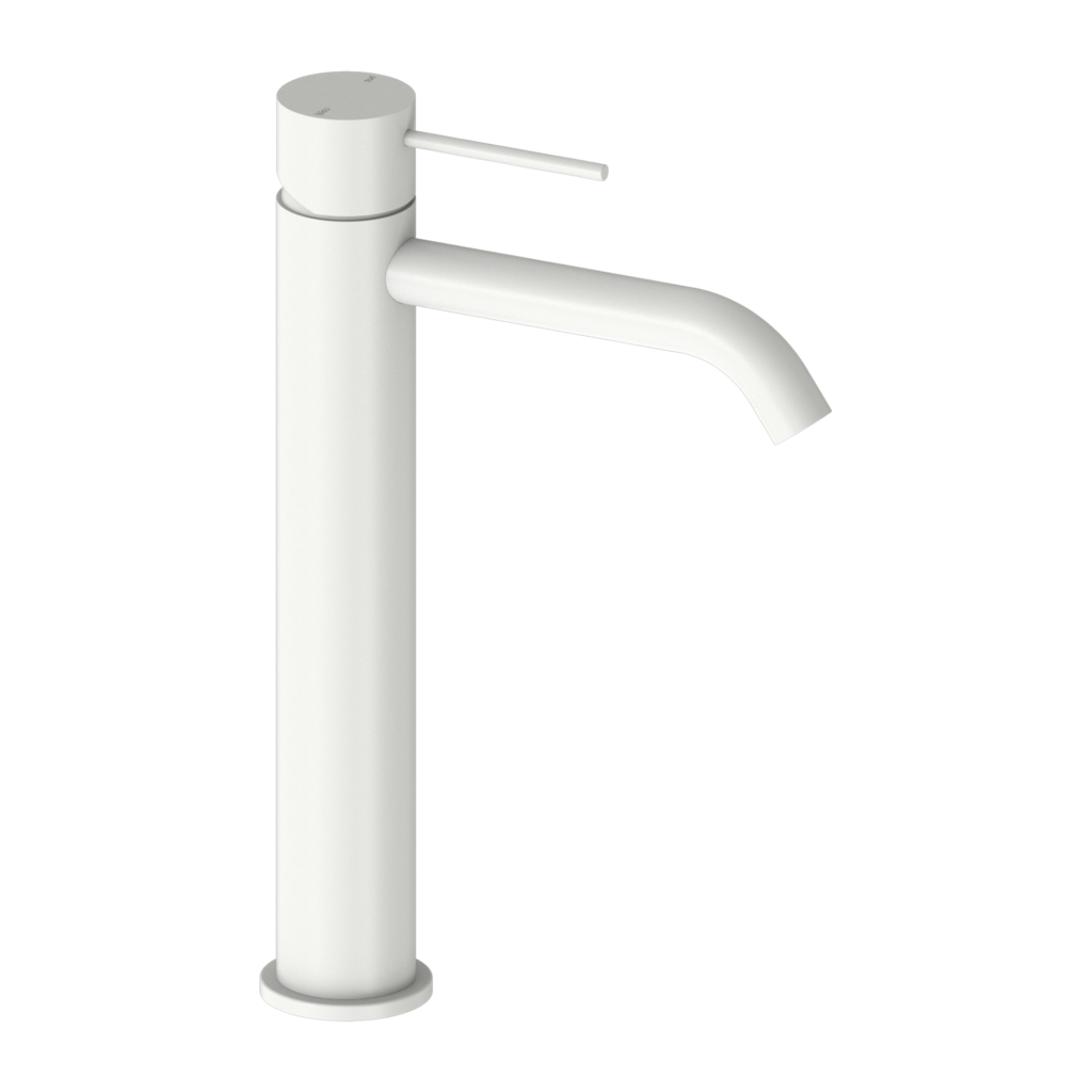 Nero Mecca Tall Basin Mixer - Matte White