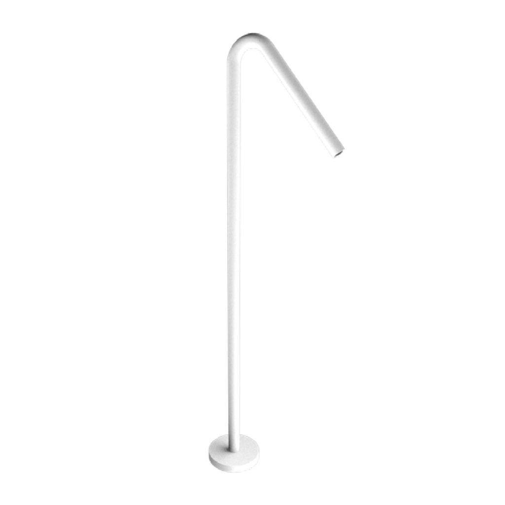 Nero Mecca Freestanding Bath Spout - Matte White