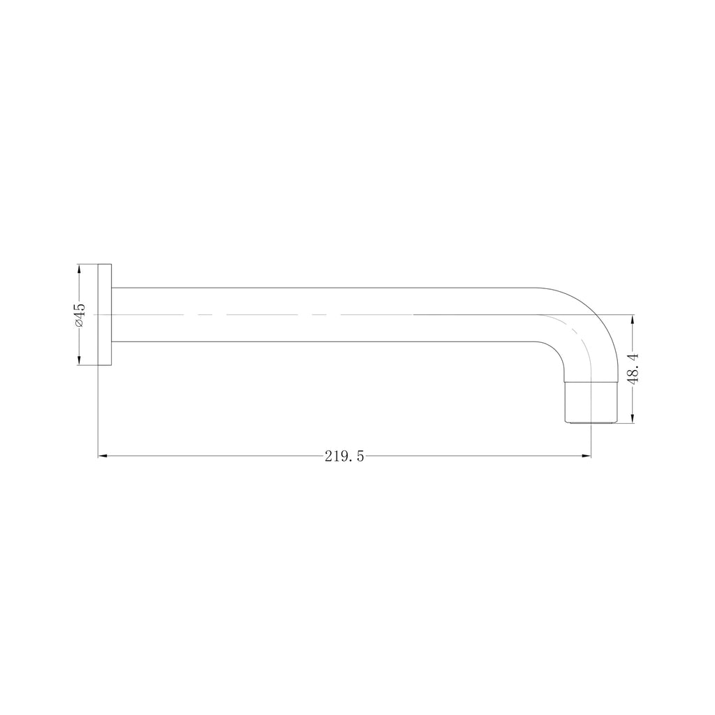 Nero Dolce Basin / Bath Spout - Chrome - Wellsons