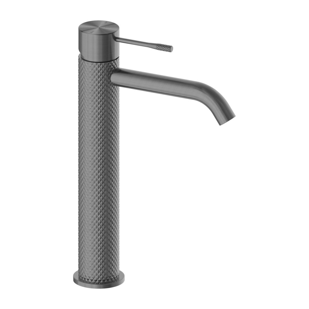Nero Opal Tall Basin Mixer - Graphite Gunmetal Grey