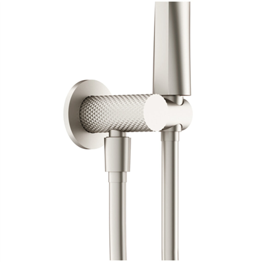 Nero Opal Shower Bracket With Air Shower - Brushed Nickel - Wellsons