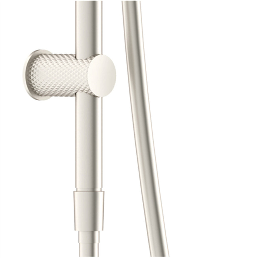 Nero Opal Rail Shower With Shower - Brushed Nickel - Wellsons