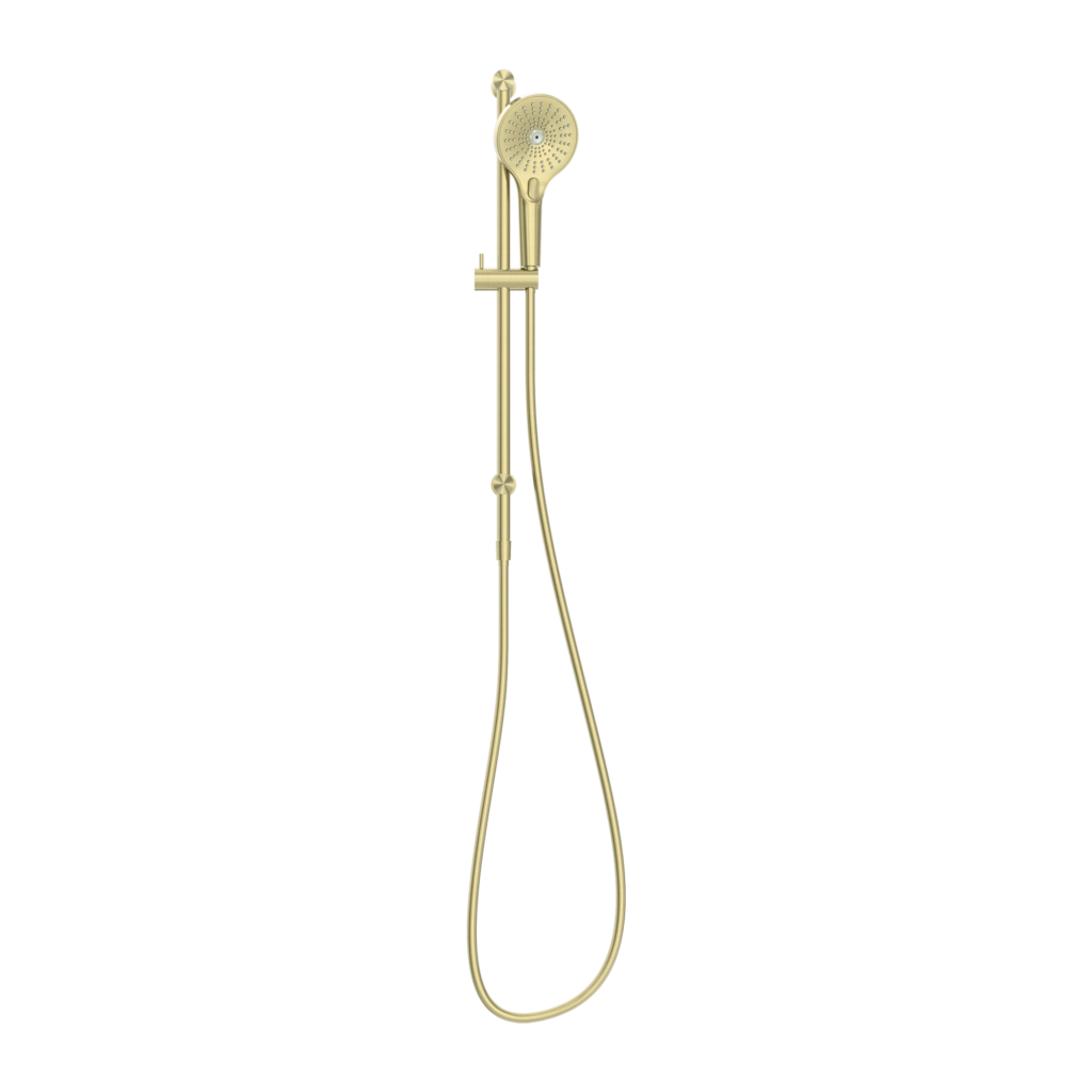 Nero Opal Rail Shower - Brushed Gold