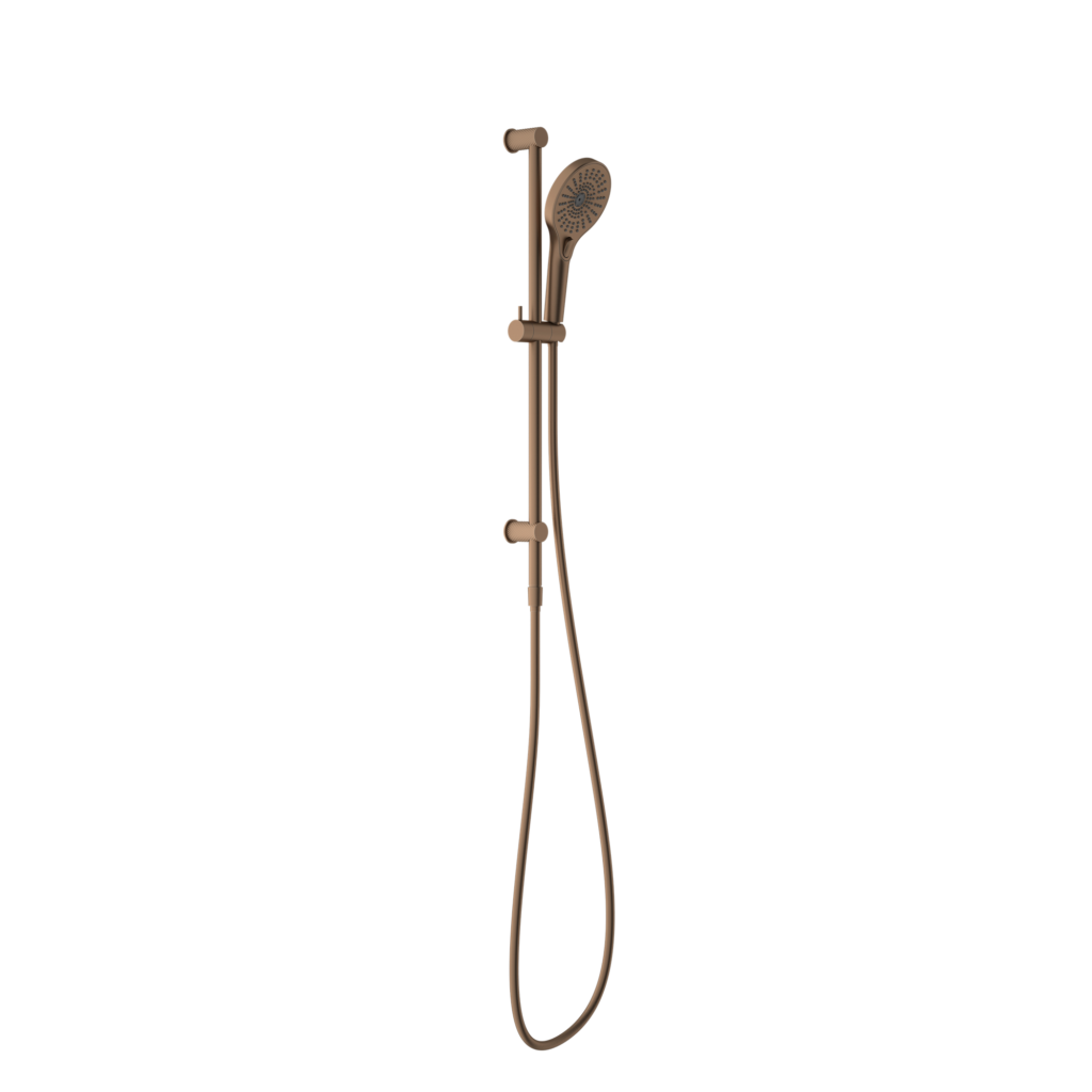 Nero Opal Rail Shower - Brushed Bronze