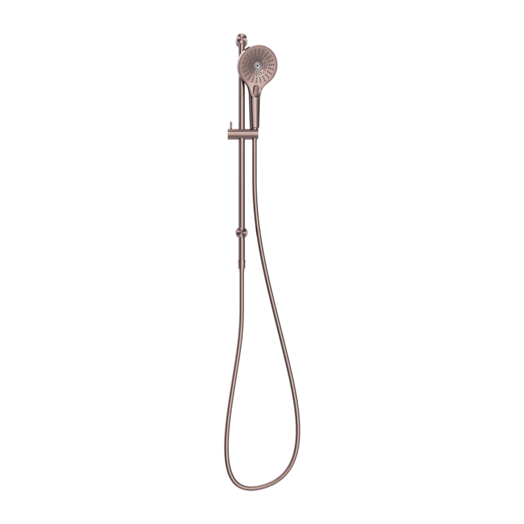 Nero Opal Rail Shower - Brushed Bronze