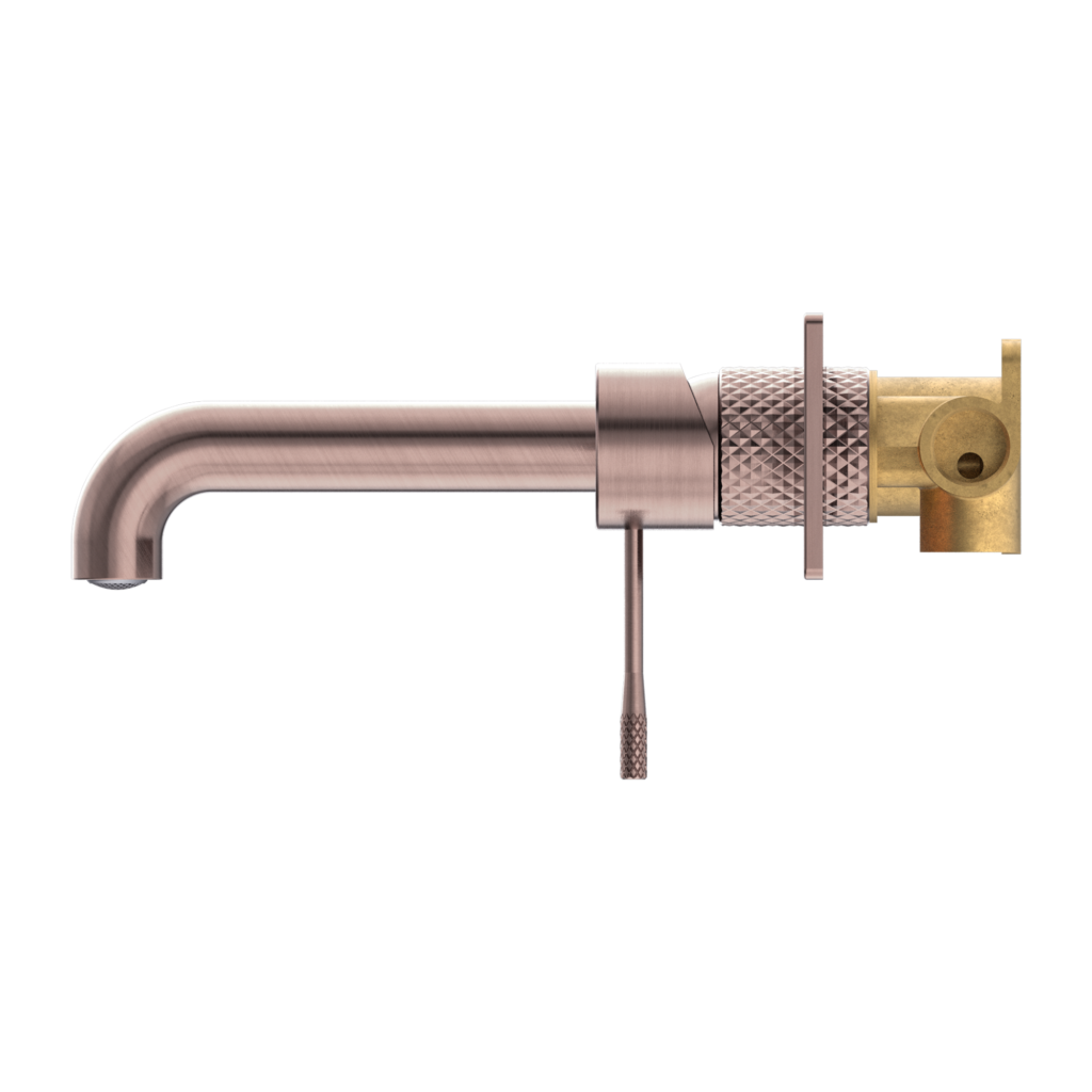 Nero Opal Wall Basin / Bath Mixer - Brushed Bronze - Wellsons