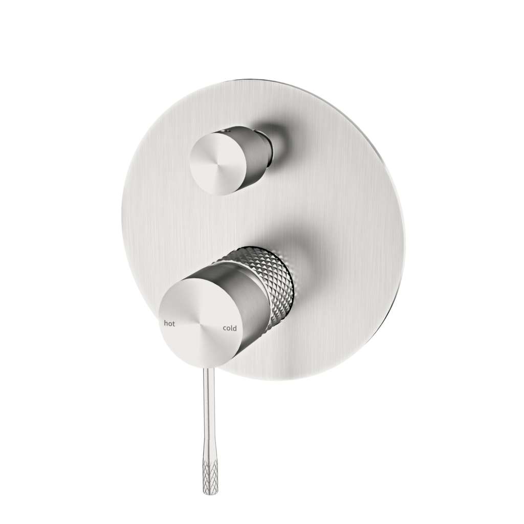 Nero Opal Shower Mixer With Diverter - Brushed Nickel - Wellsons