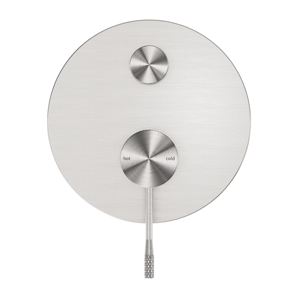 Nero Opal Shower Mixer With Diverter - Brushed Nickel - Wellsons