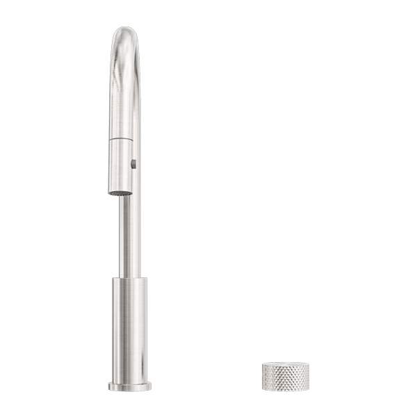 Nero Opal Progressive Pull Out Kitchen Mixer - Brushed Nickel