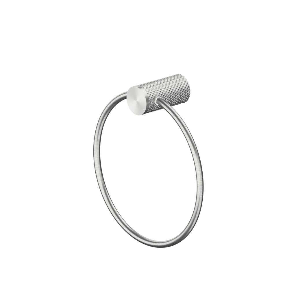 Nero Opal Towel Ring - Brushed Nickel