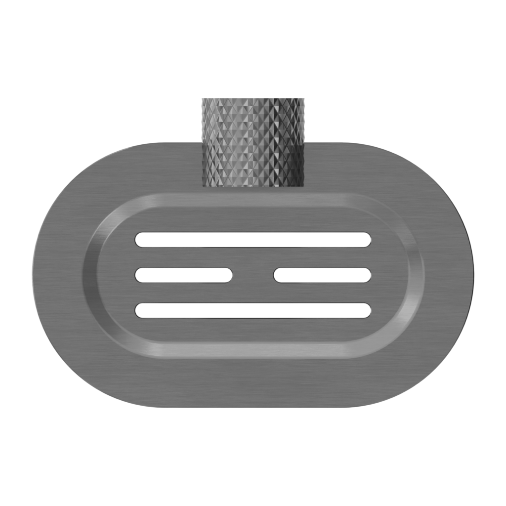 Nero Opal Soap Dish Holder - Graphite Gunmetal Grey - Wellsons