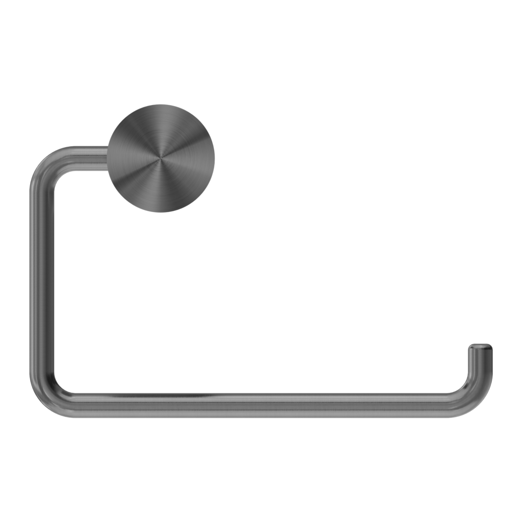 Nero Opal Toilet Roll Holder - Graphite Gunmetal Grey - Wellsons