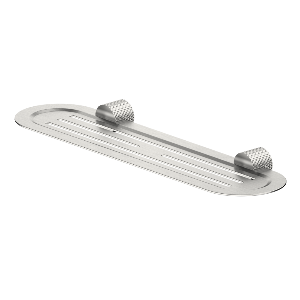 Nero Opal Metal Shelf - Brushed Nickel