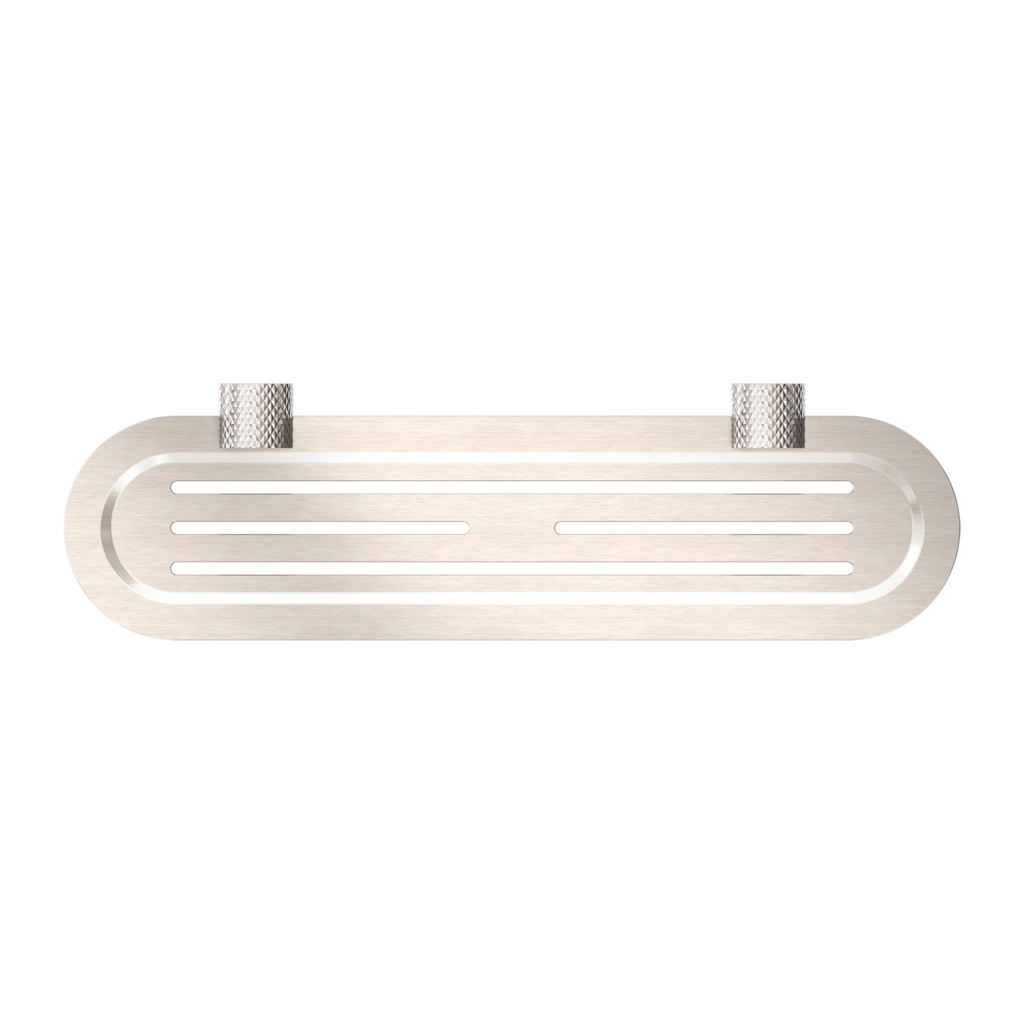 Nero Opal Metal Shelf - Brushed Nickel - Wellsons