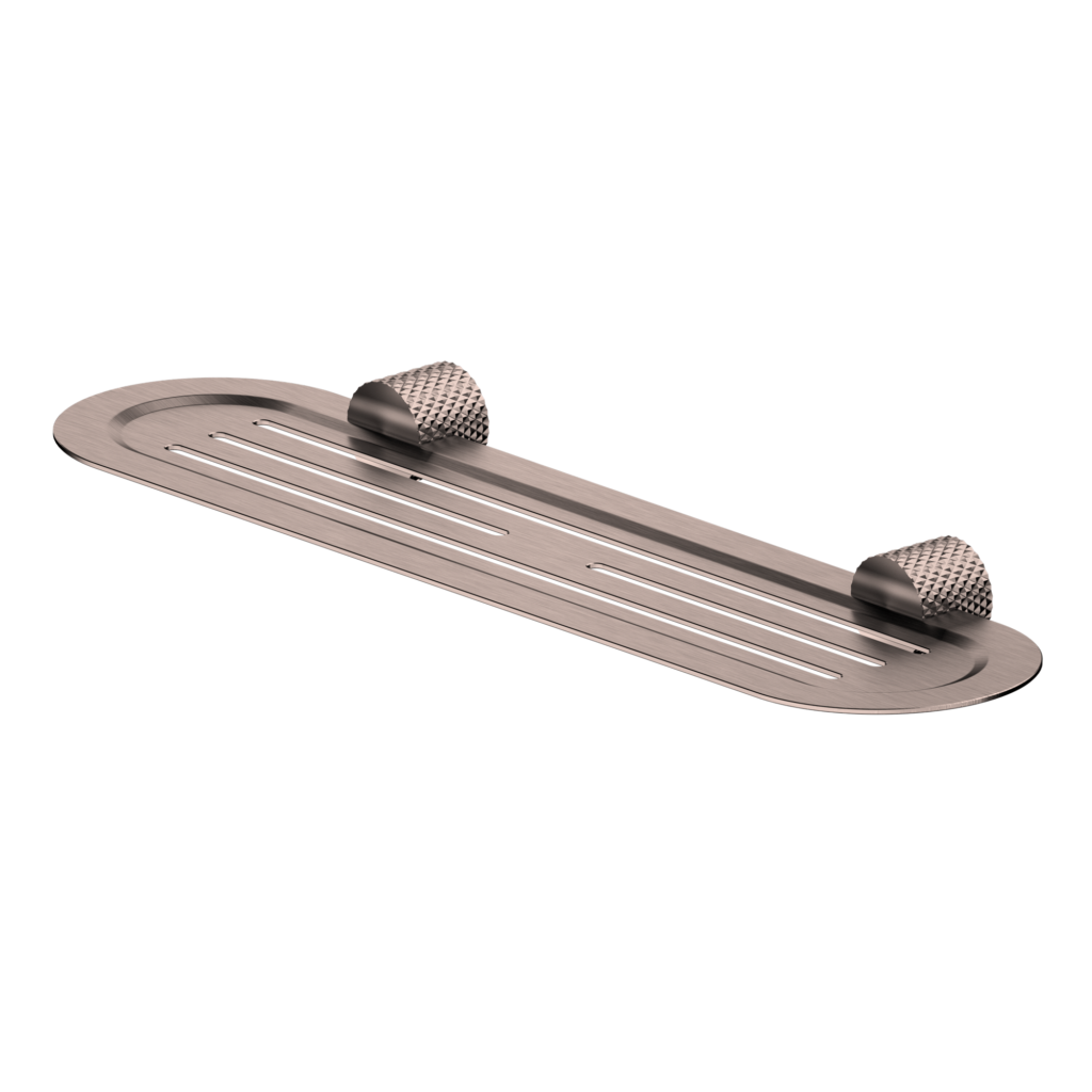 Nero Opal Metal Shelf - Brushed Bronze