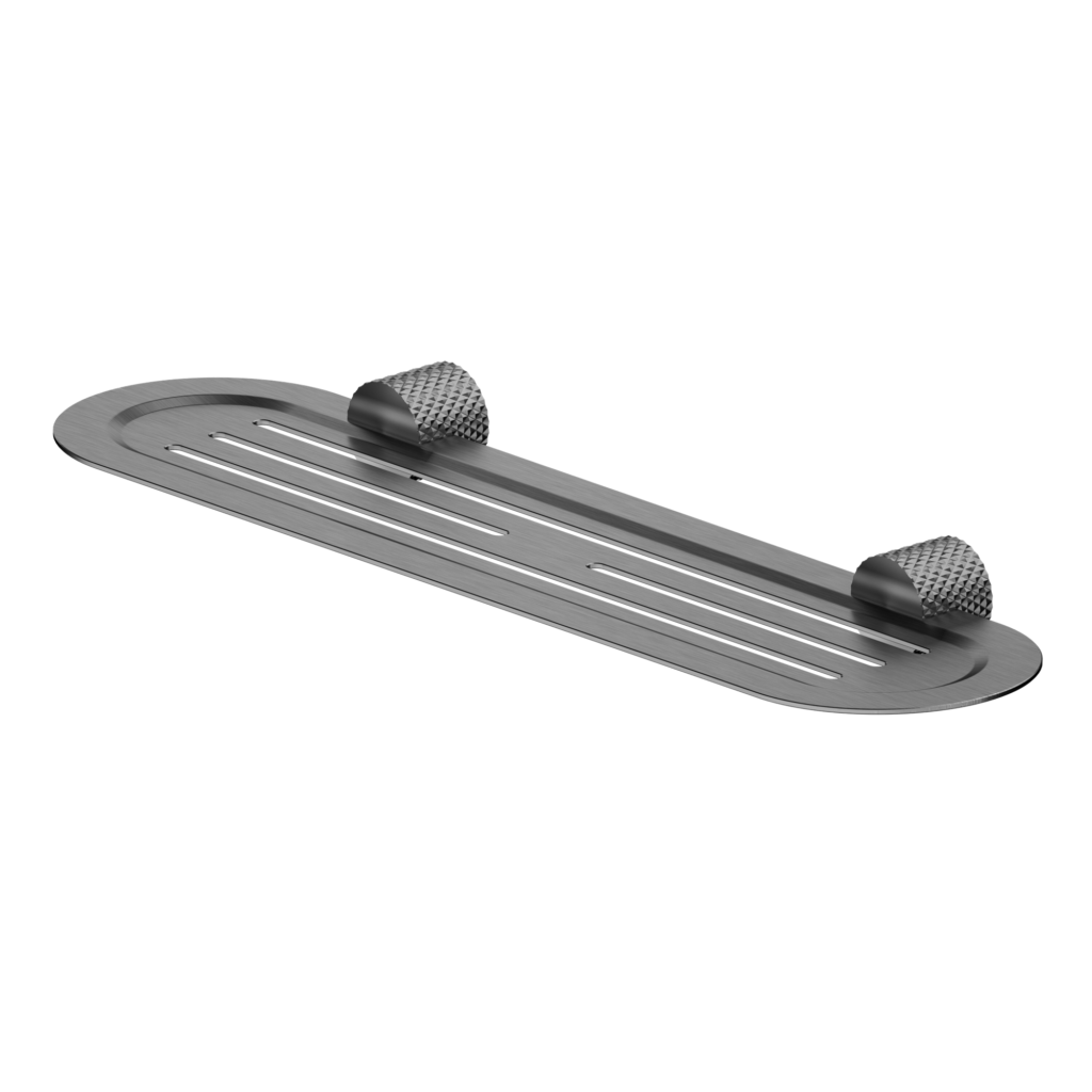 Nero Opal Metal Shelf - Graphite Gunmetal Grey