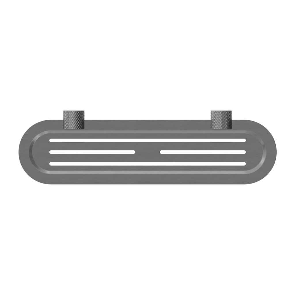 Nero Opal Metal Shelf - Graphite Gunmetal Grey - Wellsons