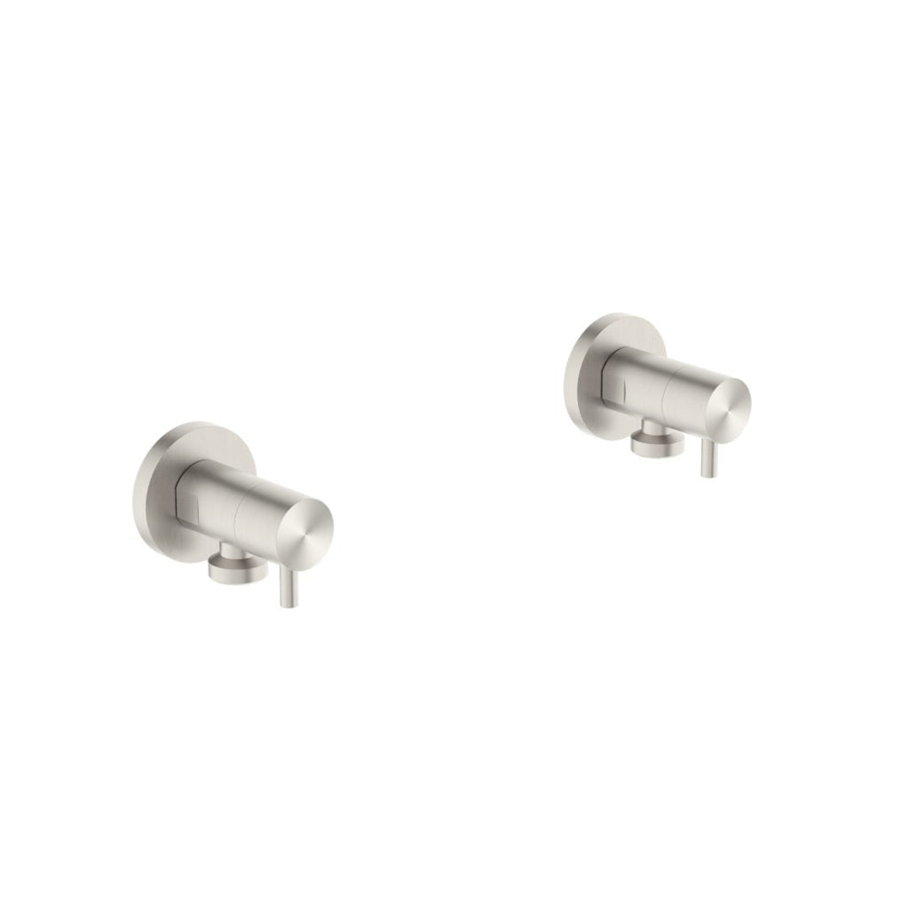 Nero Washing Machine Tap Set - Brushed Nickel