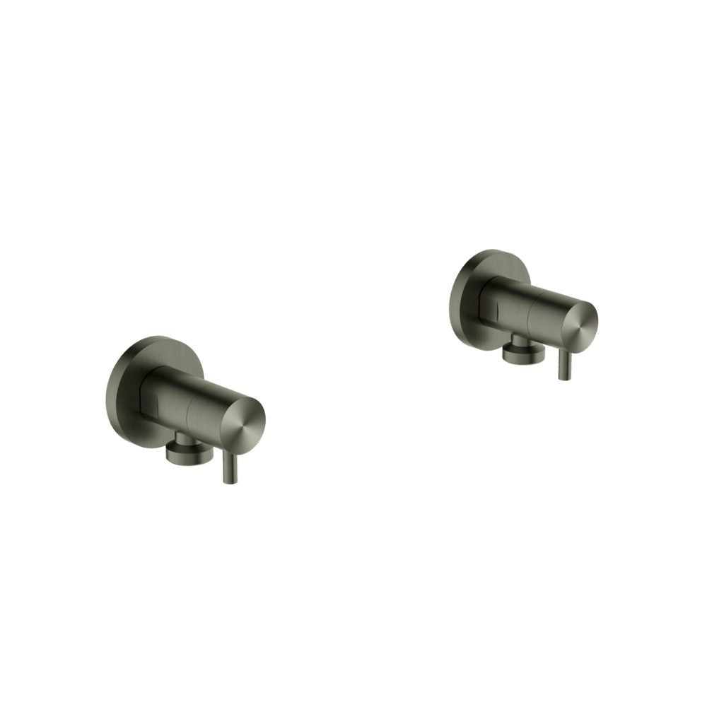 Nero Washing Machine Tap Set - Gunmetal Grey