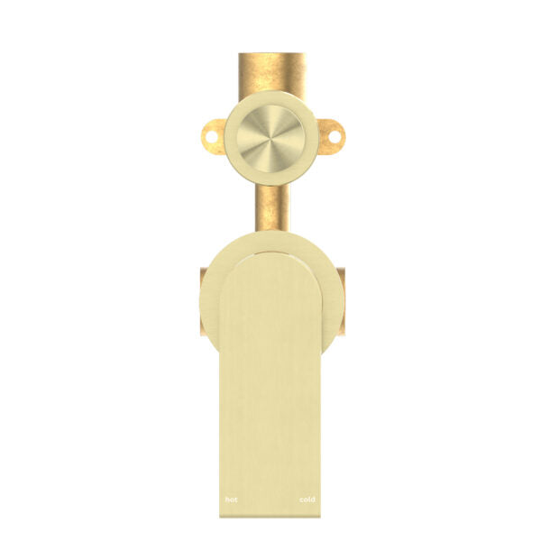 Nero Bianca Shower / Bath Mixer with Diverter (Separate Backplates) - Brushed Gold