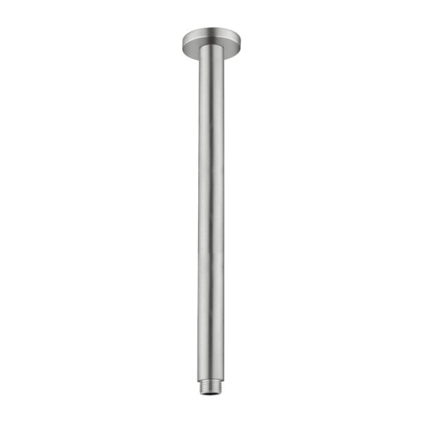 Nero Round Ceiling Arm 300mm - Brushed Nickel