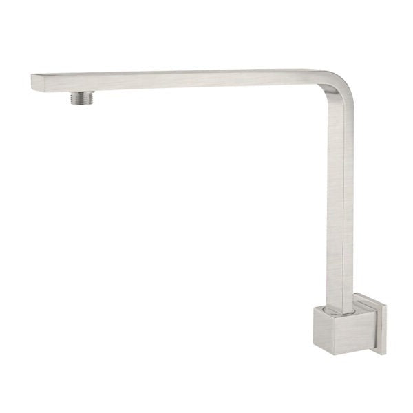 Nero Square Swivel Shower Arm - Brushed Nickel