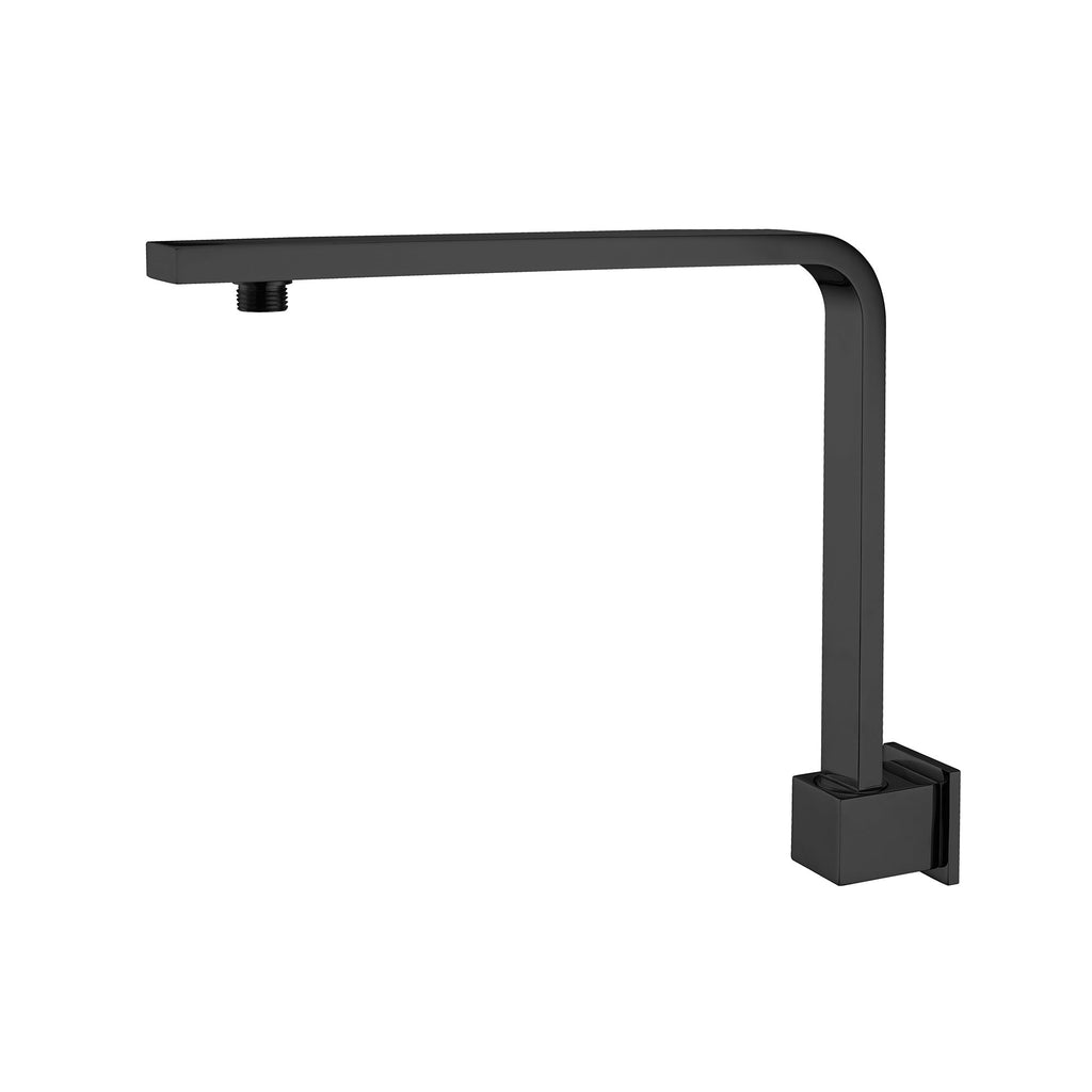 Nero Square Swivel Shower Arm - Matte Black