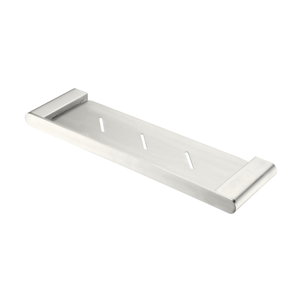 Nero Bianca Metal Shower Shelf - Brushed Nickel