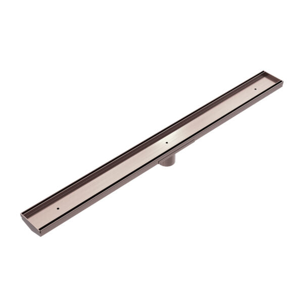 Nero Tile Insert V Channel Floor Waste 50mm Outlet - Brushed Bronze