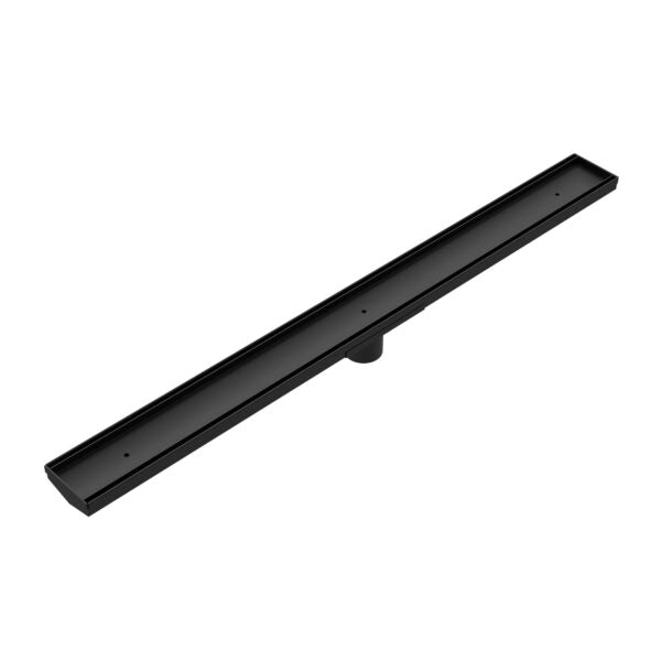 Nero Tile Insert V Channel Floor Waste 50mm Outlet - Matte Black