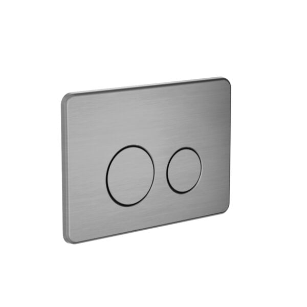 Nero In Wall Toilet Push Plate - Gunmetal Grey