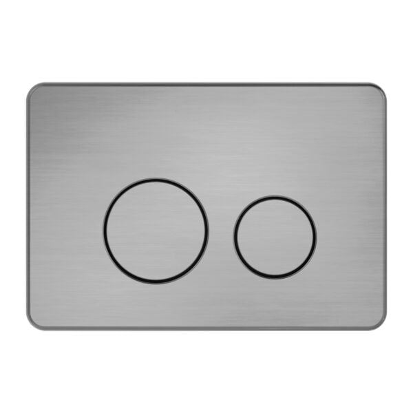 Nero In Wall Toilet Push Plate - Gunmetal Grey