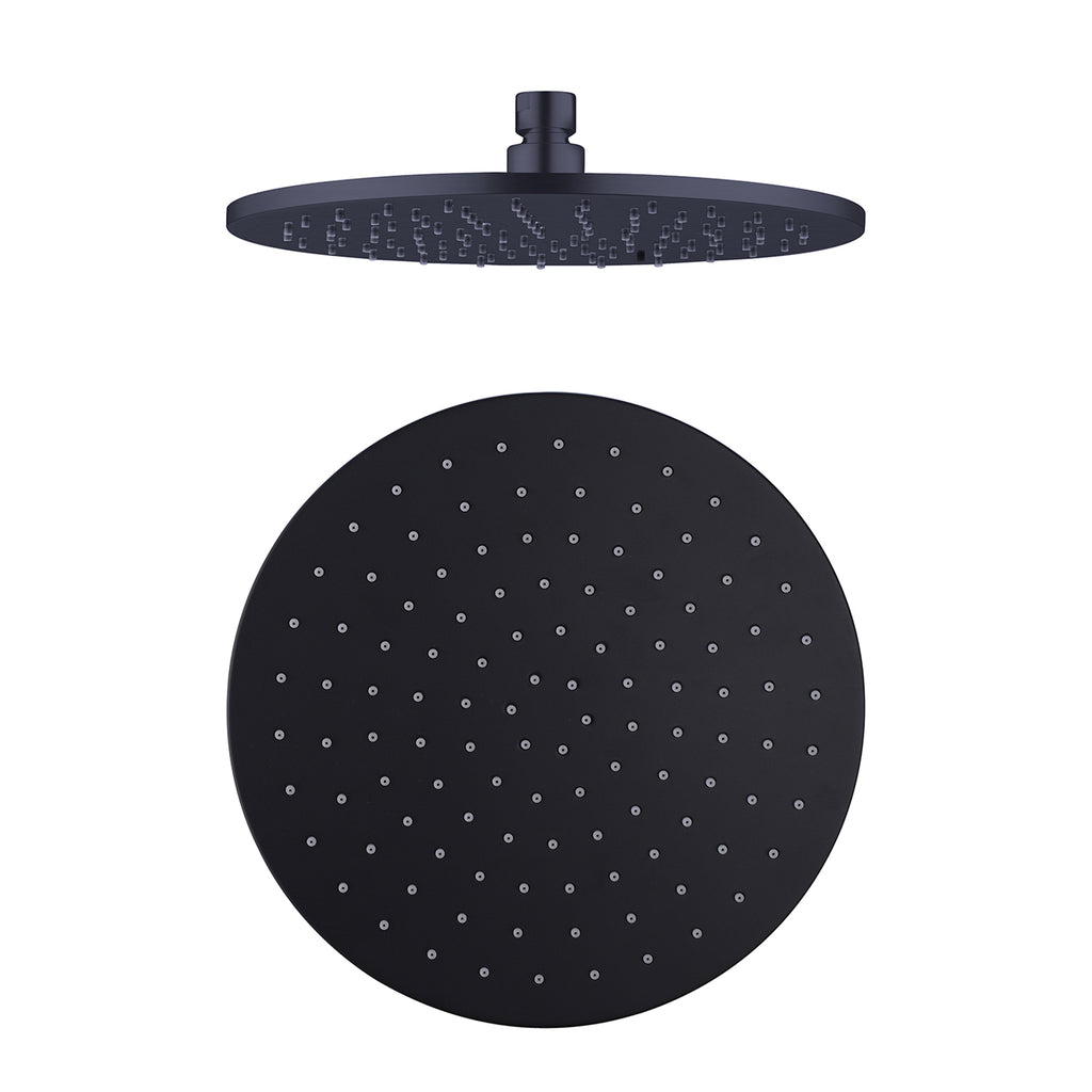 Nero Nova Round Shower Head - Matte Black - Wellsons