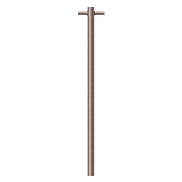 Nero Heated Vertical Towel Rail - Brushed Bronze