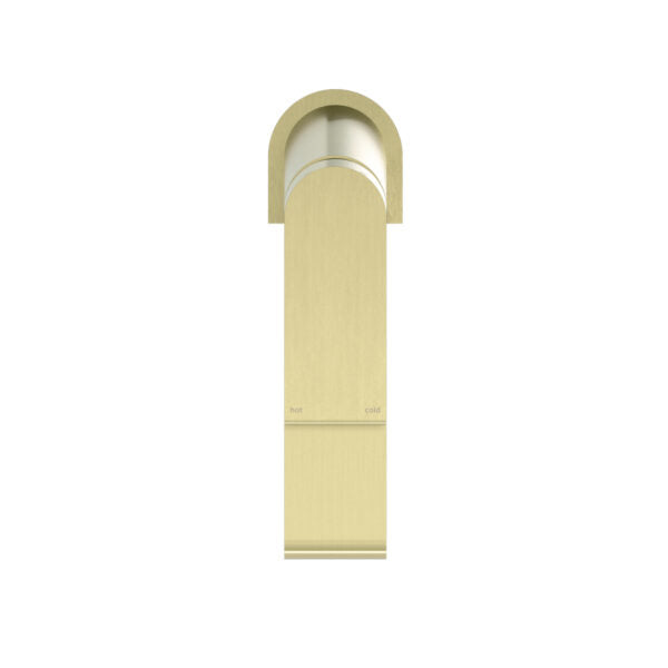 Nero Bianca Basin Mixer - Brushed Gold