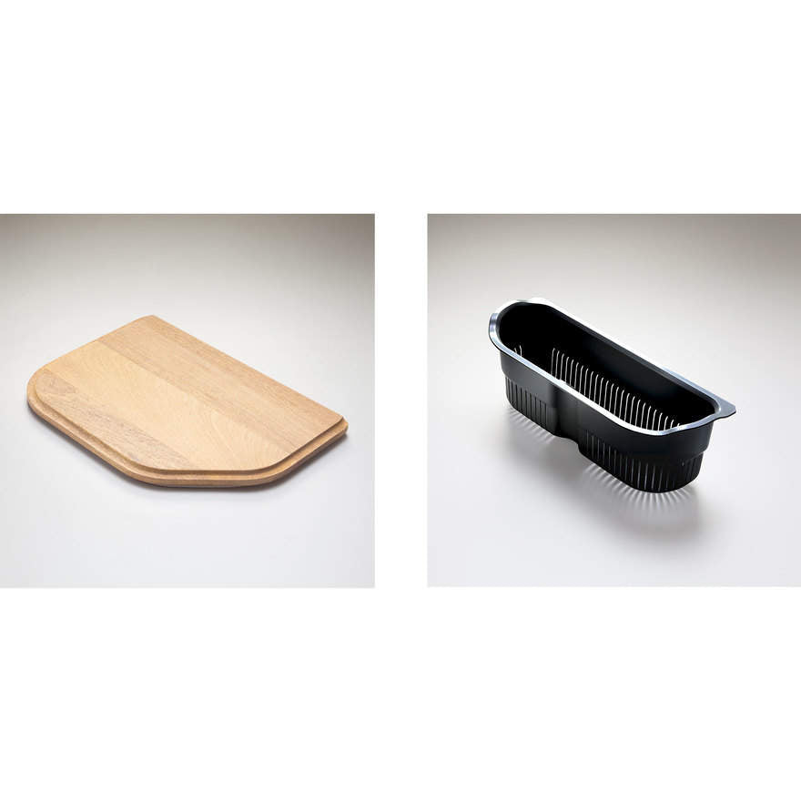 Oliveri Nu-Petite Double Bowl Topmount Sink with Drainer