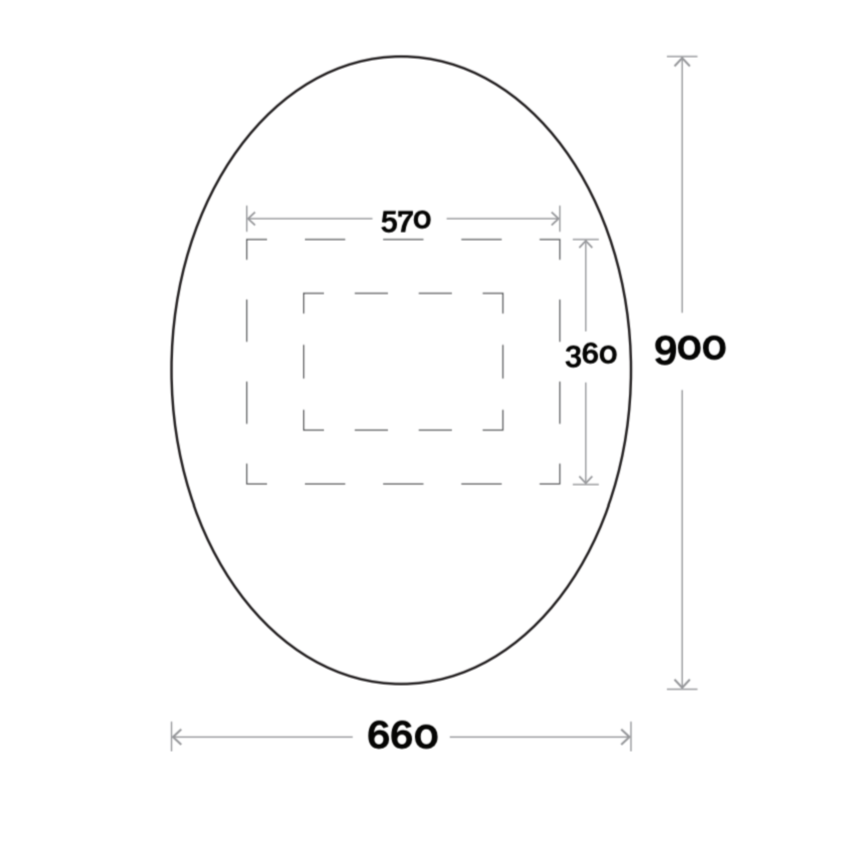 Marquis Oval Mirror - Wellsons