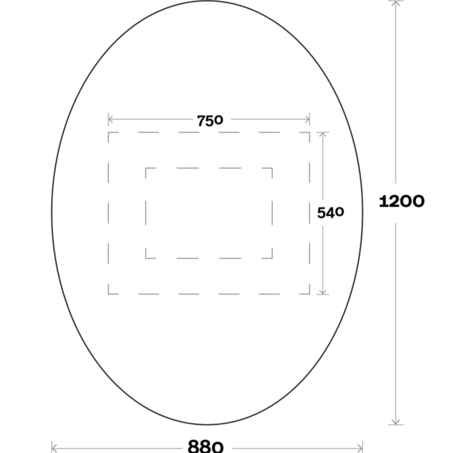 Marquis Oval Mirror - Wellsons
