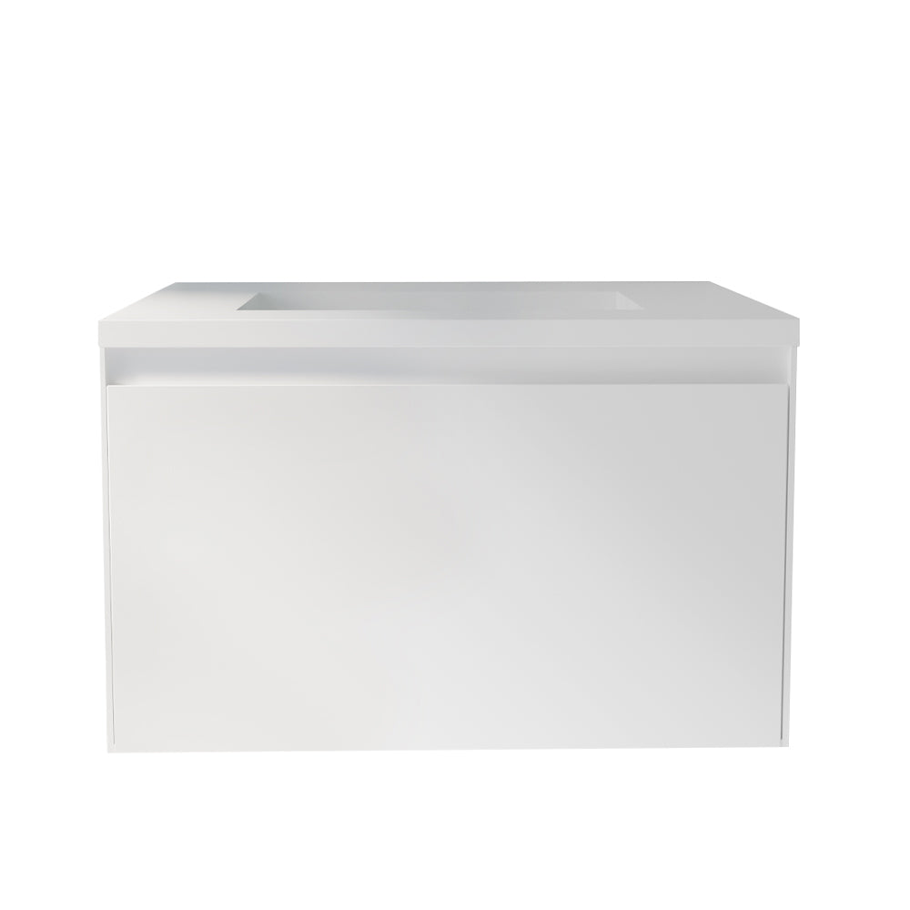Belbagno Prado Wall Hung Vanity 750mm - Gloss White - Wellsons