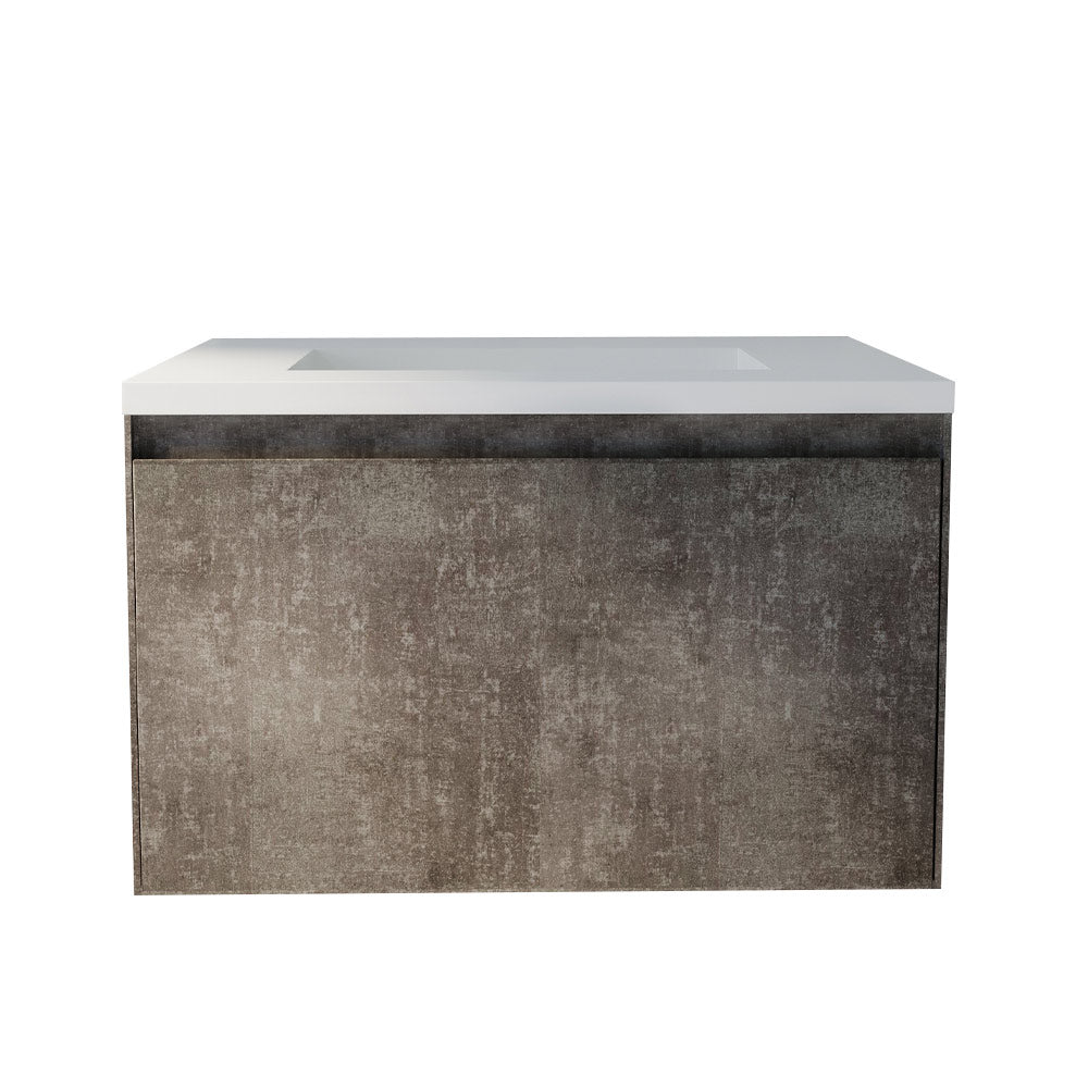 Belbagno Prado Wall Hung Vanity 750mm - Maple Oak - Wellsons